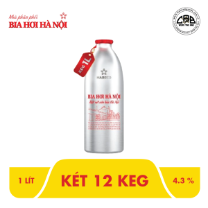 Bia Hơi Hà Nội Keg 1L – Két 12 keg 1 lít/keg