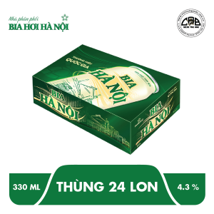 Bia Hà Nội Nhãn Xanh – Thùng 24 lon 330ml – Phiên bản Tết 2026